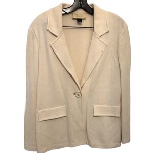 St. John Cream Blazer Jacket